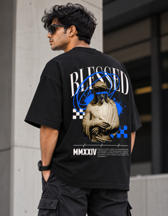 Blessed MMXXIV Statue Oversized T-Shirt | Tee Prism