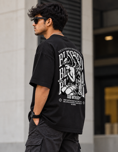 Blessed God With Us Oversized T-Shirt | Tee Prism