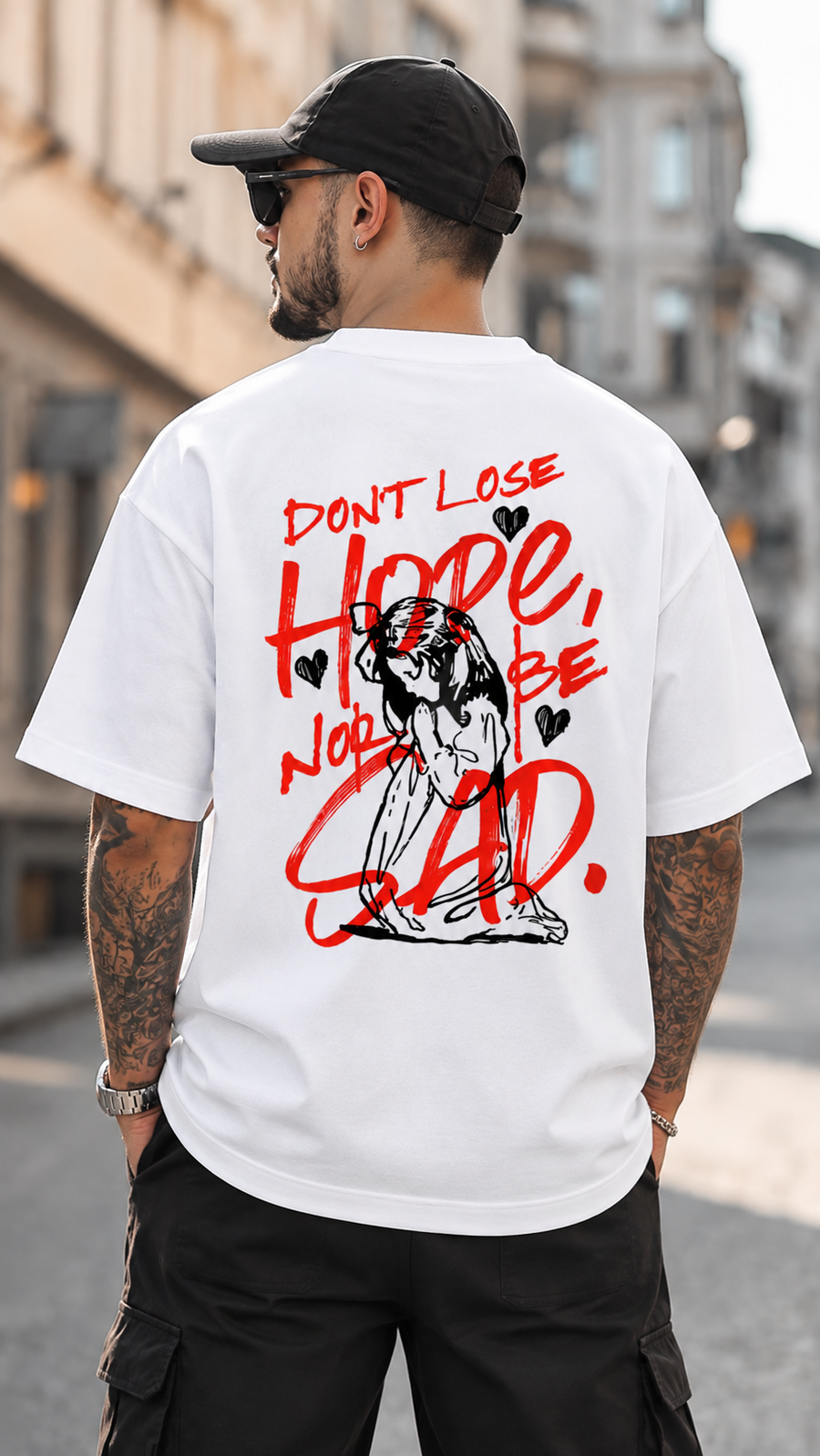 Don't Lose Hope Oversized T-Shirt | Tee Prism