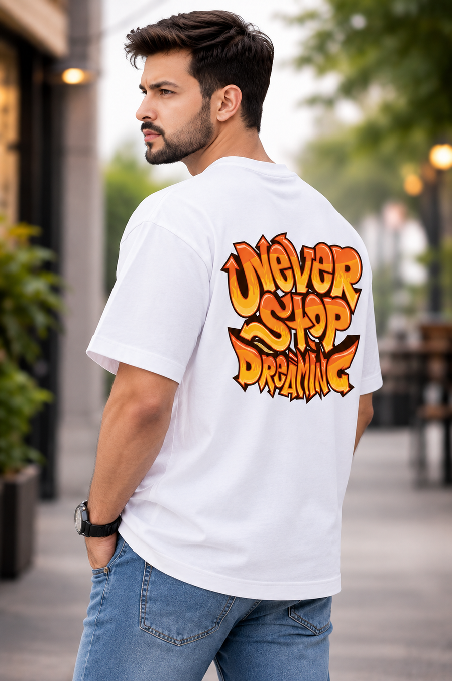 Never Stop Dreaming Oversized T-Shirt | Tee Prism